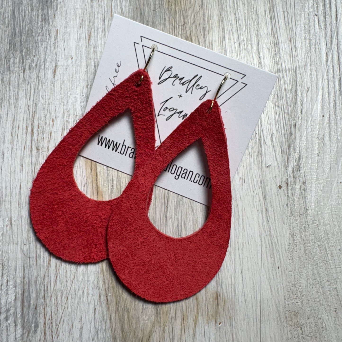 Red Beauty Leather Earring Collection