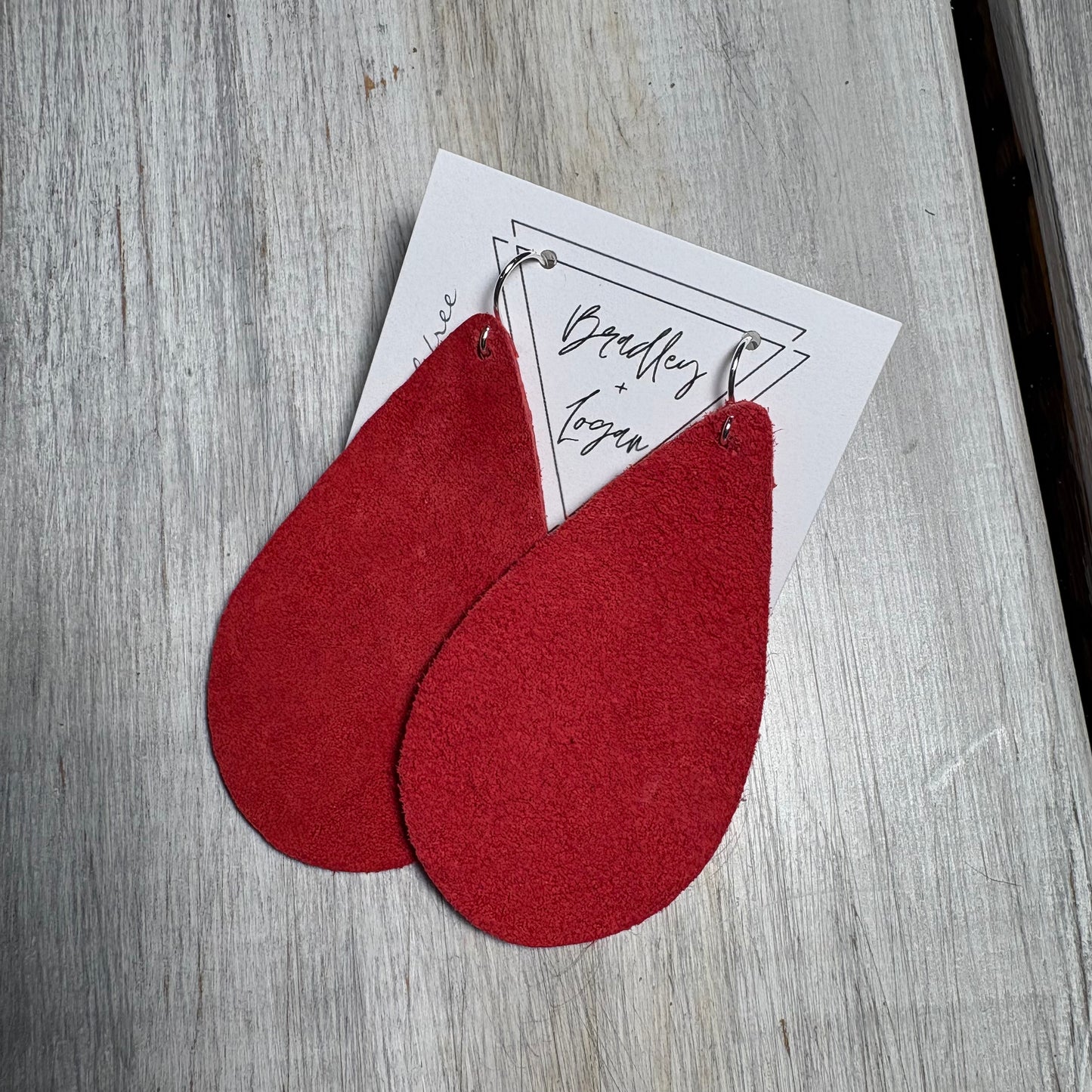 Red Beauty Leather Earring Collection