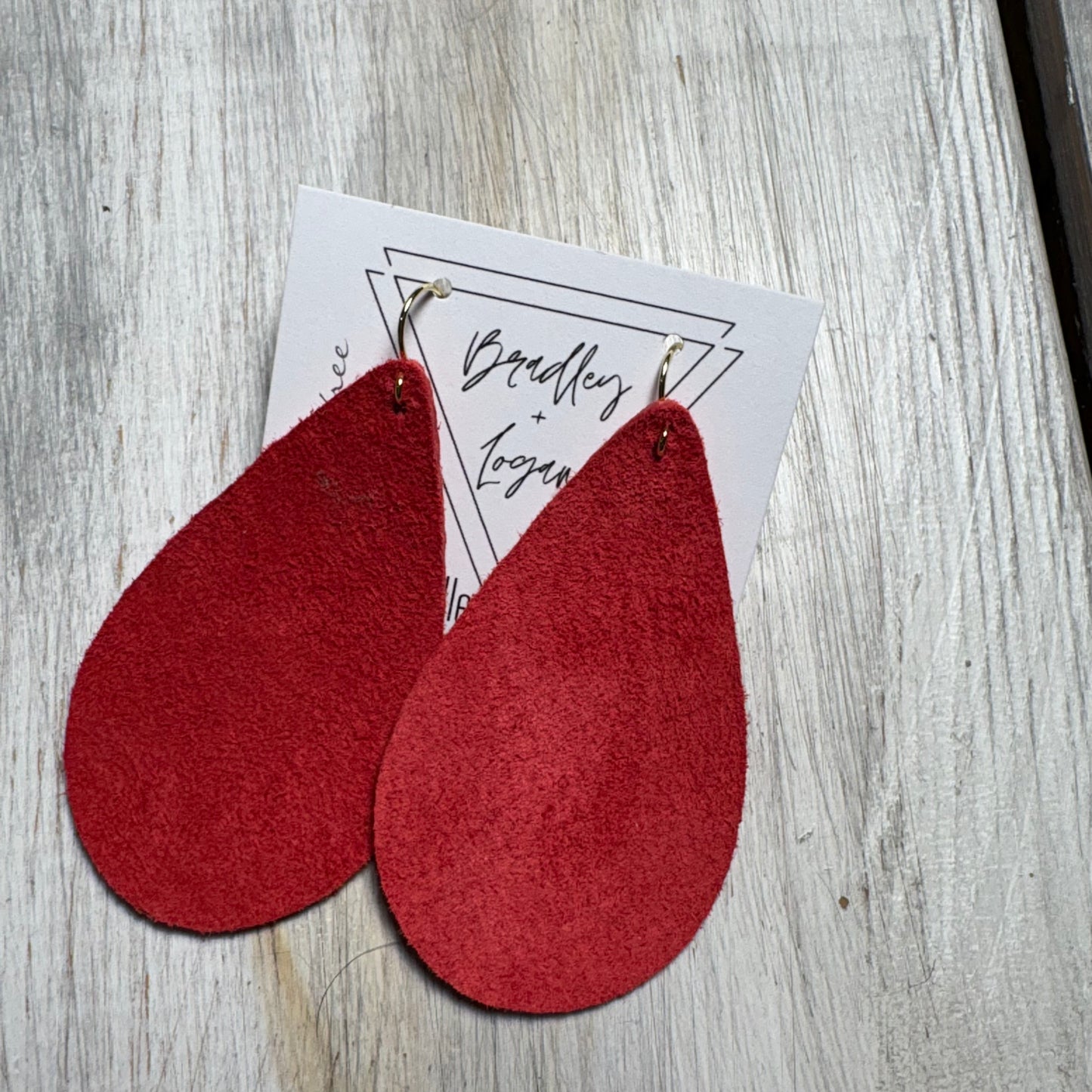 Red Beauty Leather Earring Collection