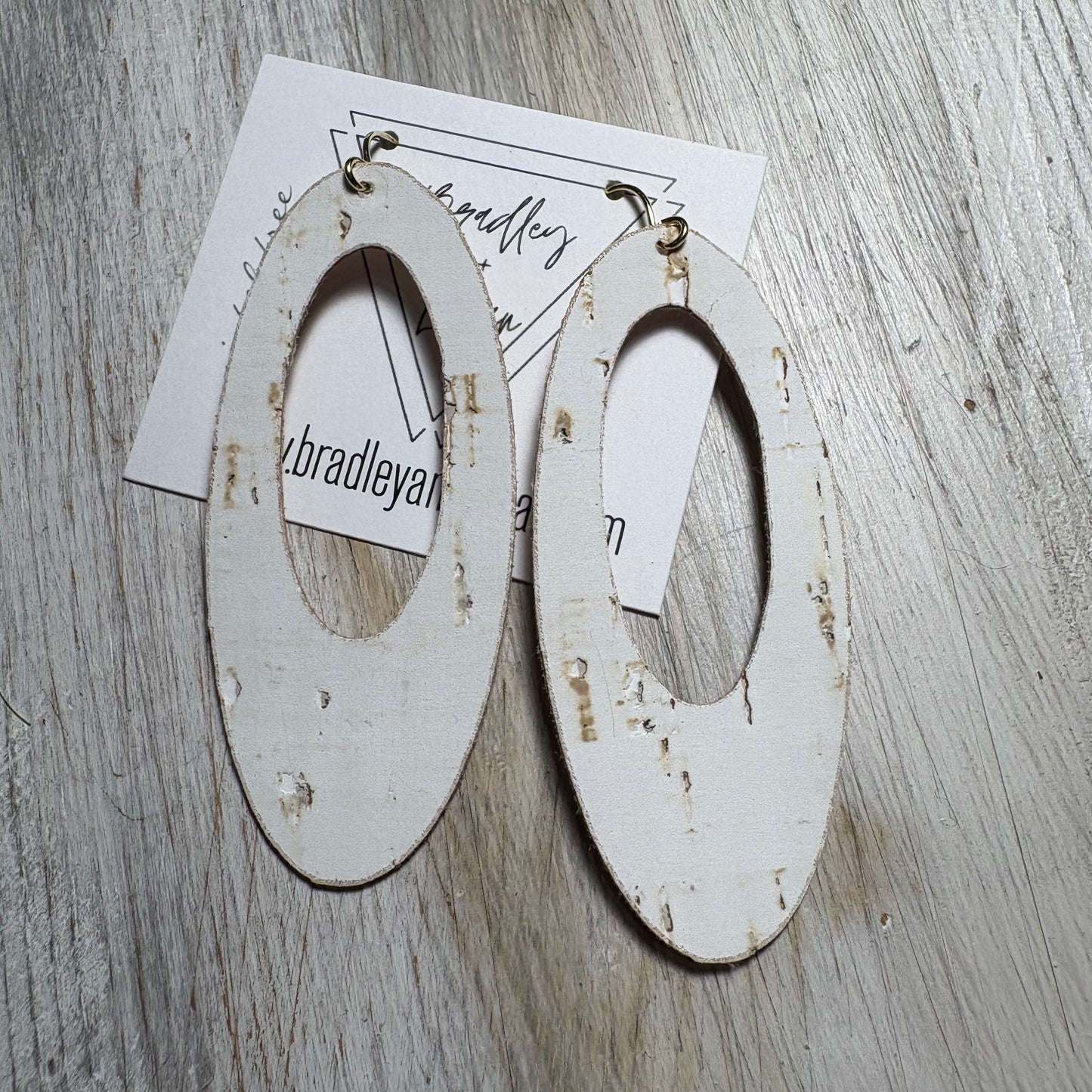 White Cork Earring Collection - Large Size