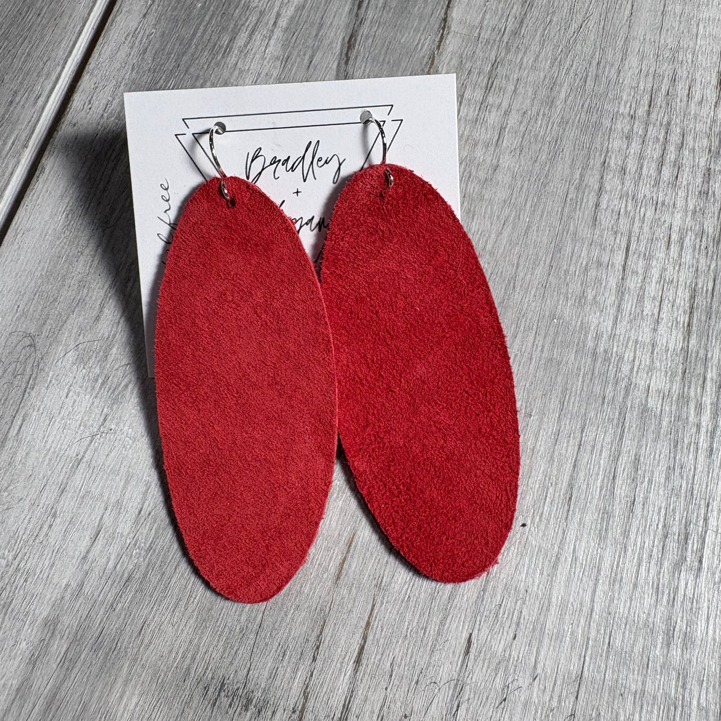 Red Beauty Leather Earring Collection