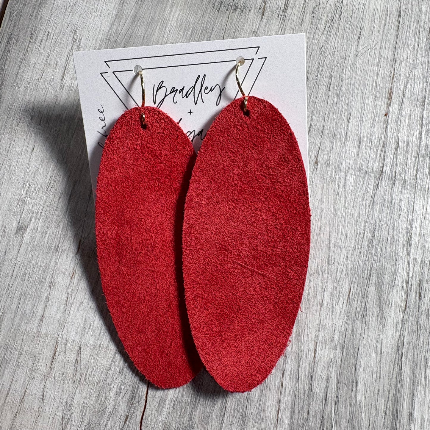 Red Beauty Leather Earring Collection