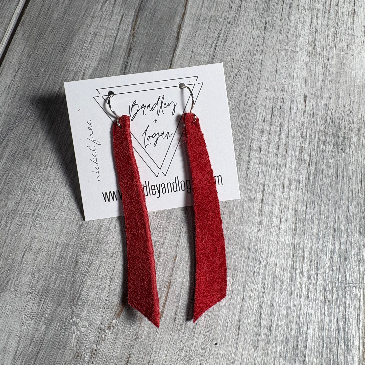 Red Beauty Leather Earring Collection