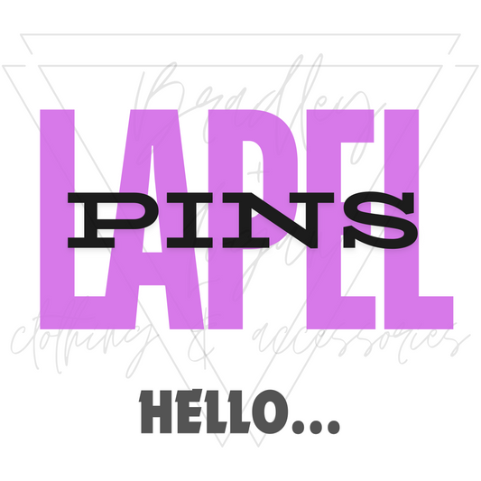 Lapel Pins -  Hello....