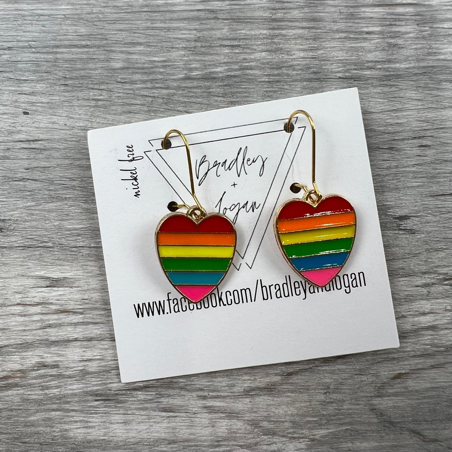 Rainbow Love Earrings