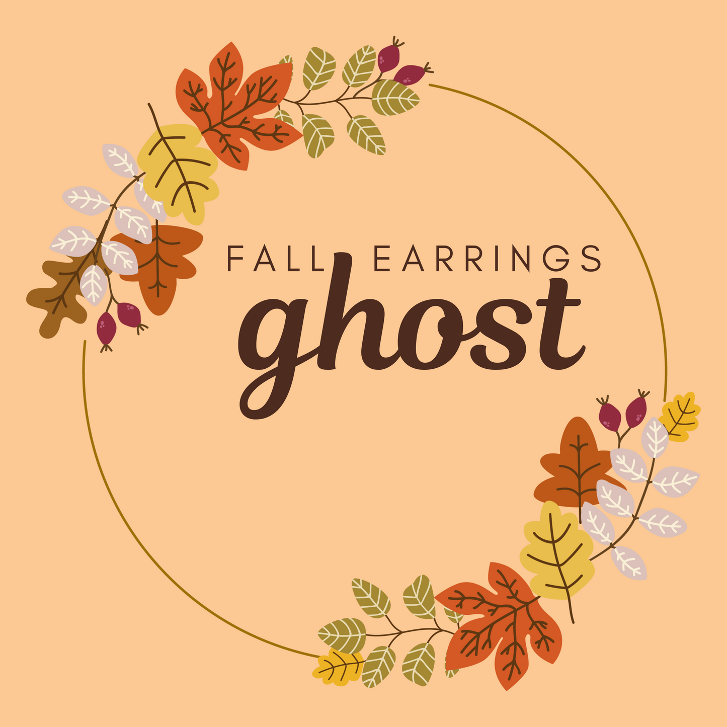 Fall Ghost Earrings