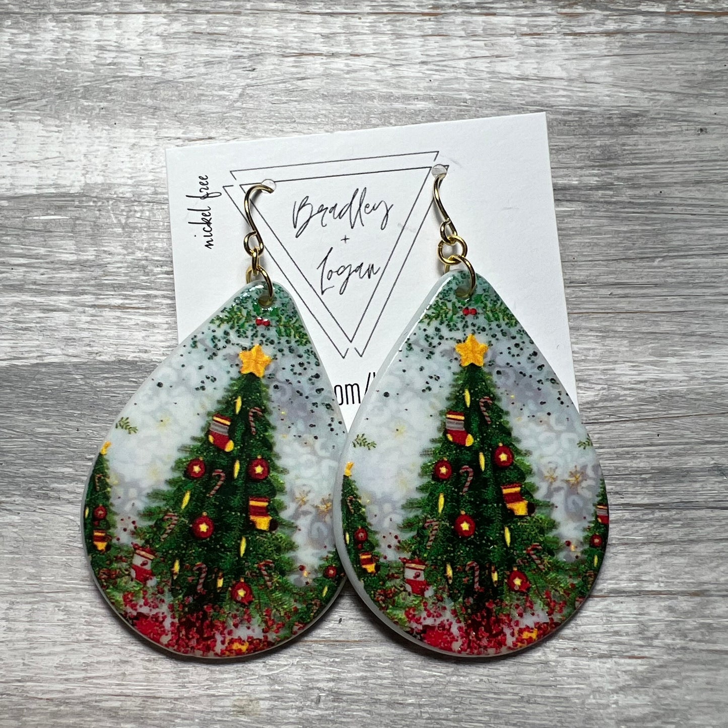 Glistening Tree Earrings