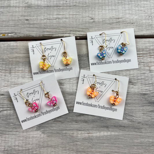 Dainty Butterfly Earrings