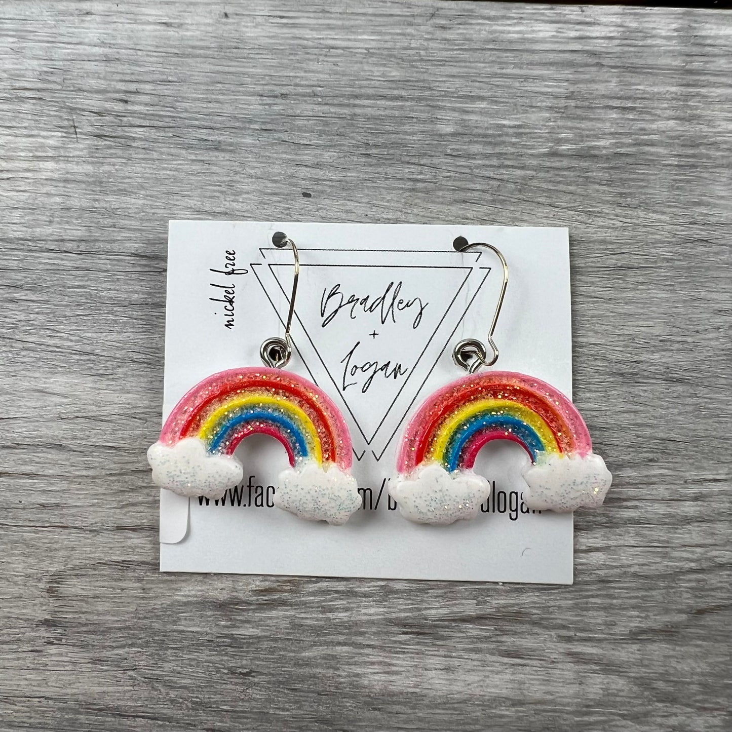 Glitter Rainbow Earrings