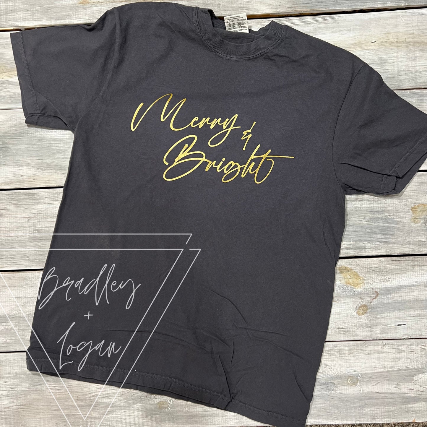 Merry & Bright (metallic gold)