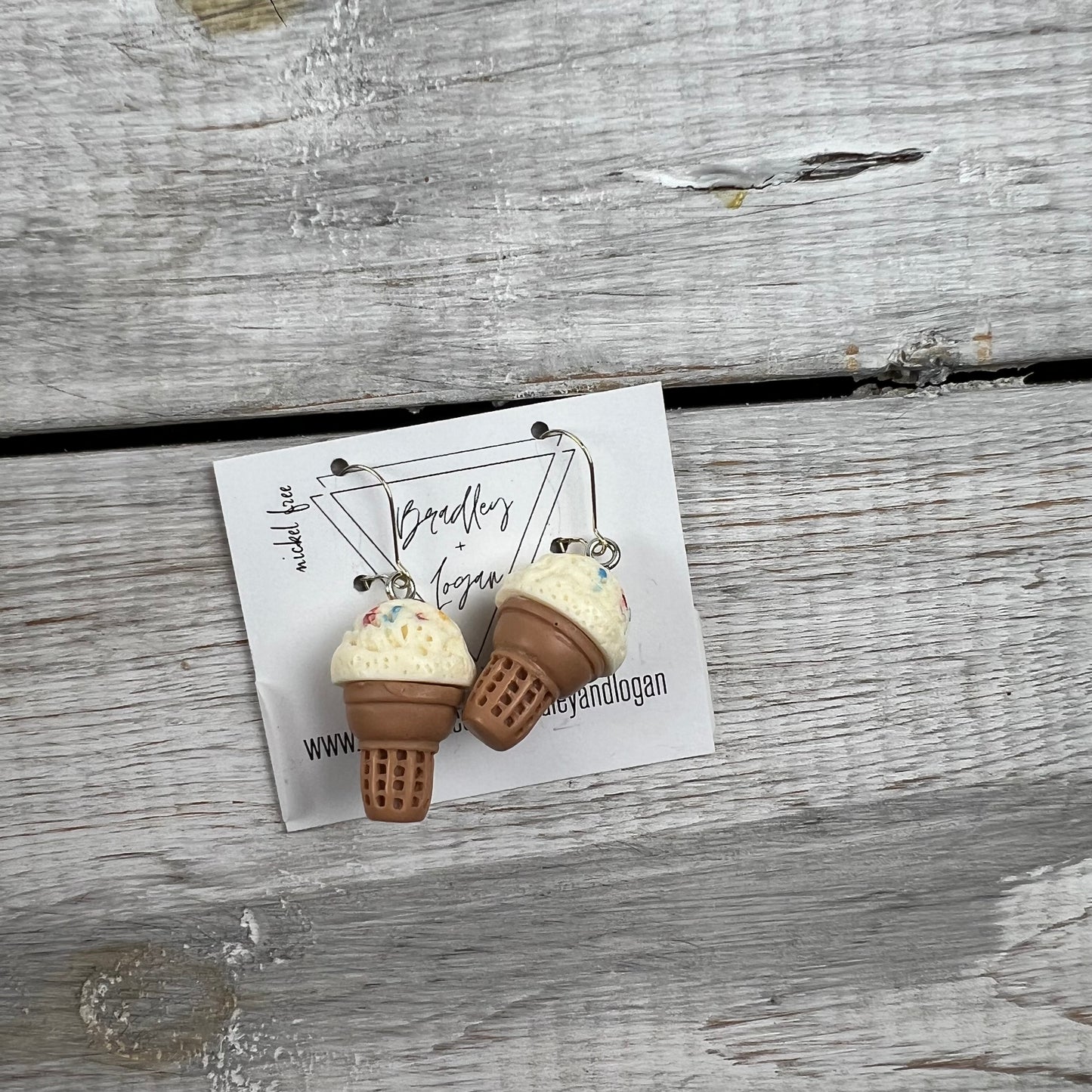 Ice Cream Cone Earrings