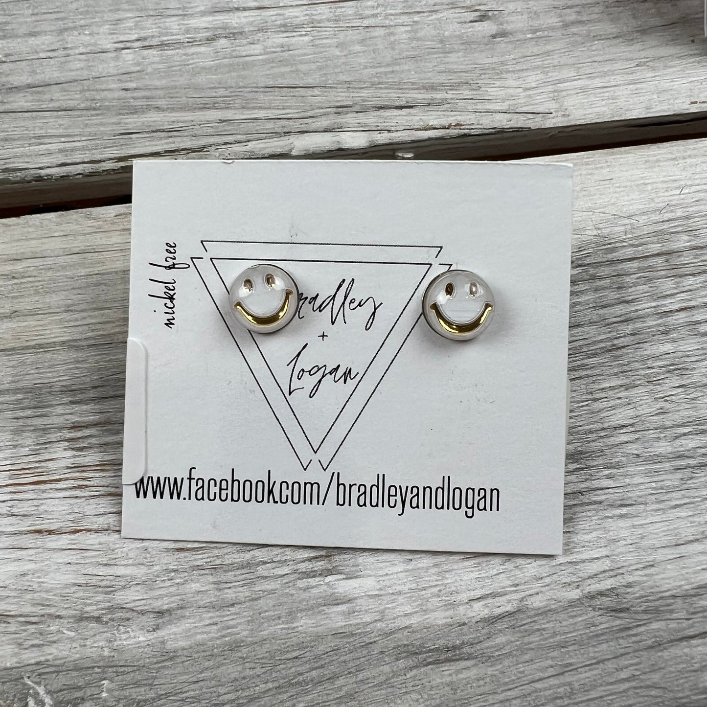 Dainty Smile Stud Earrings