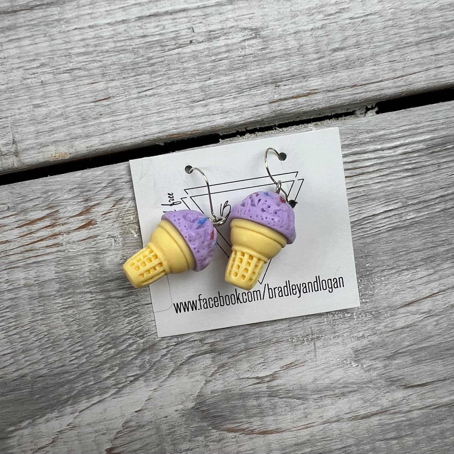 Ice Cream Cone Earrings