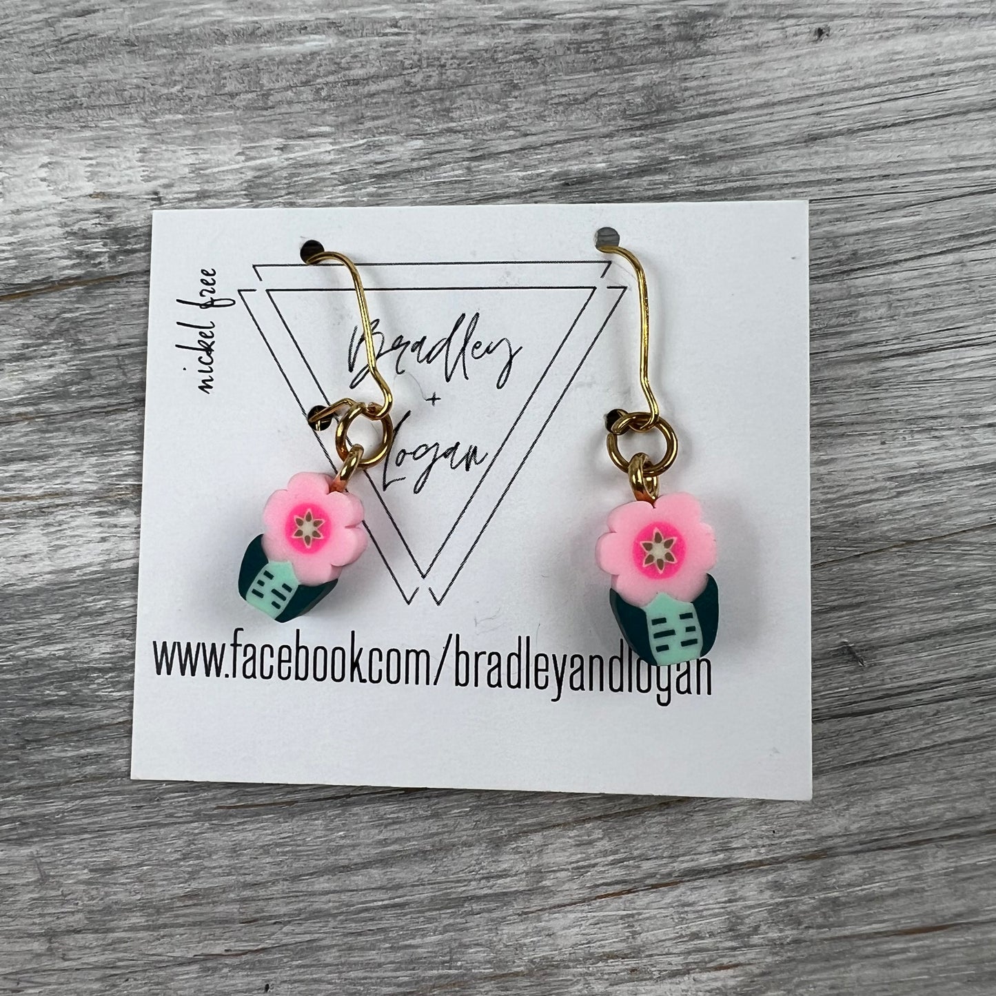 Dainty Flowerpot Earrings