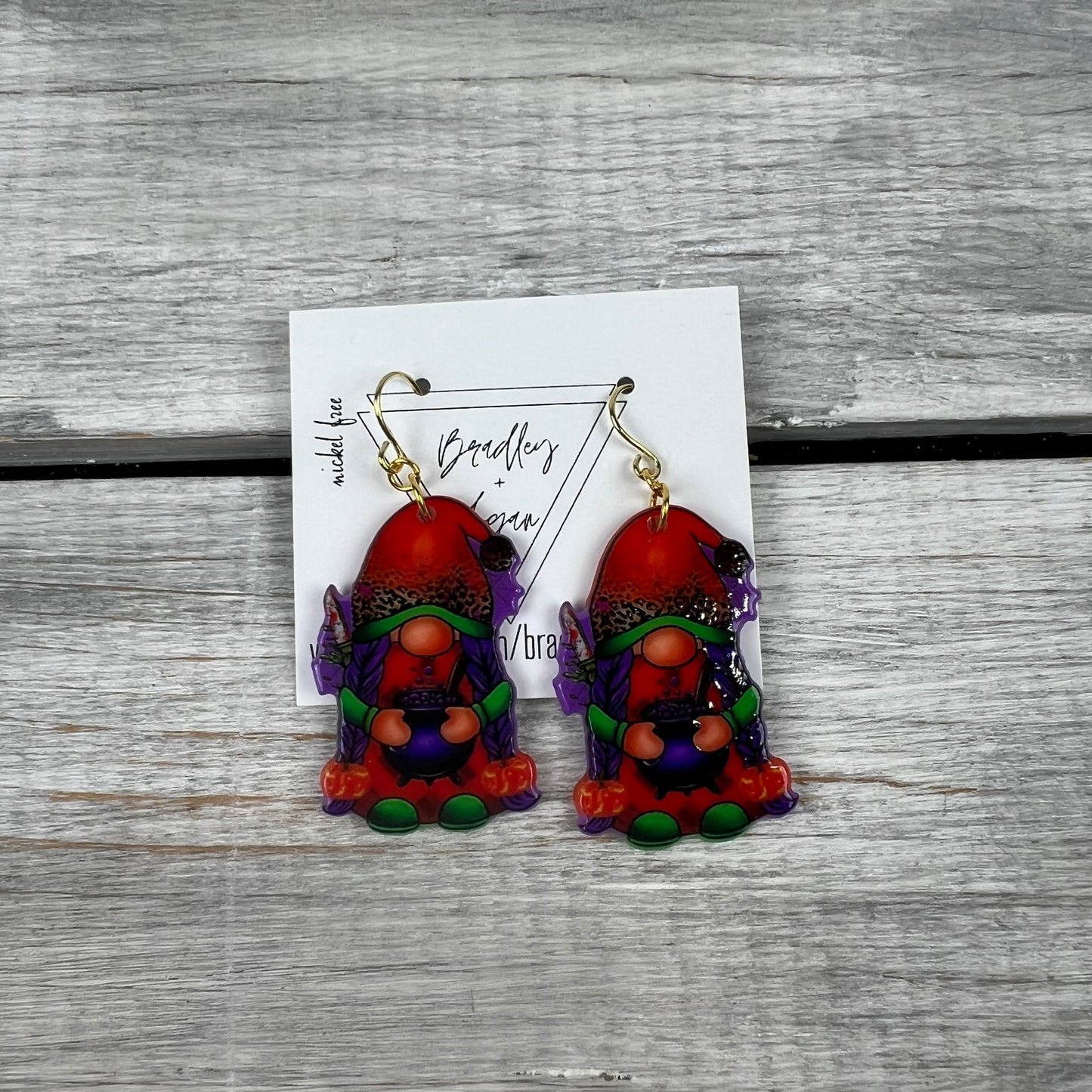 Fall Gnome Earrings