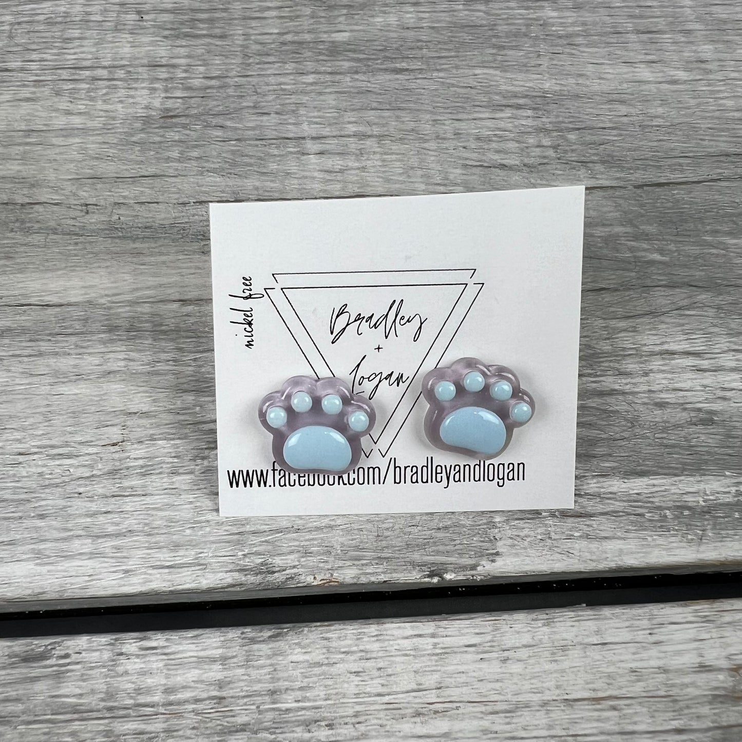 Paw Print Earrings (Studs)