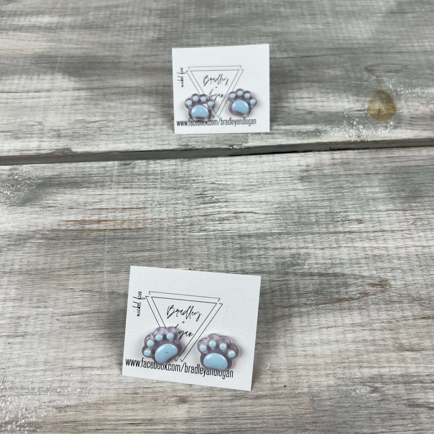 Paw Print Earrings (Studs)