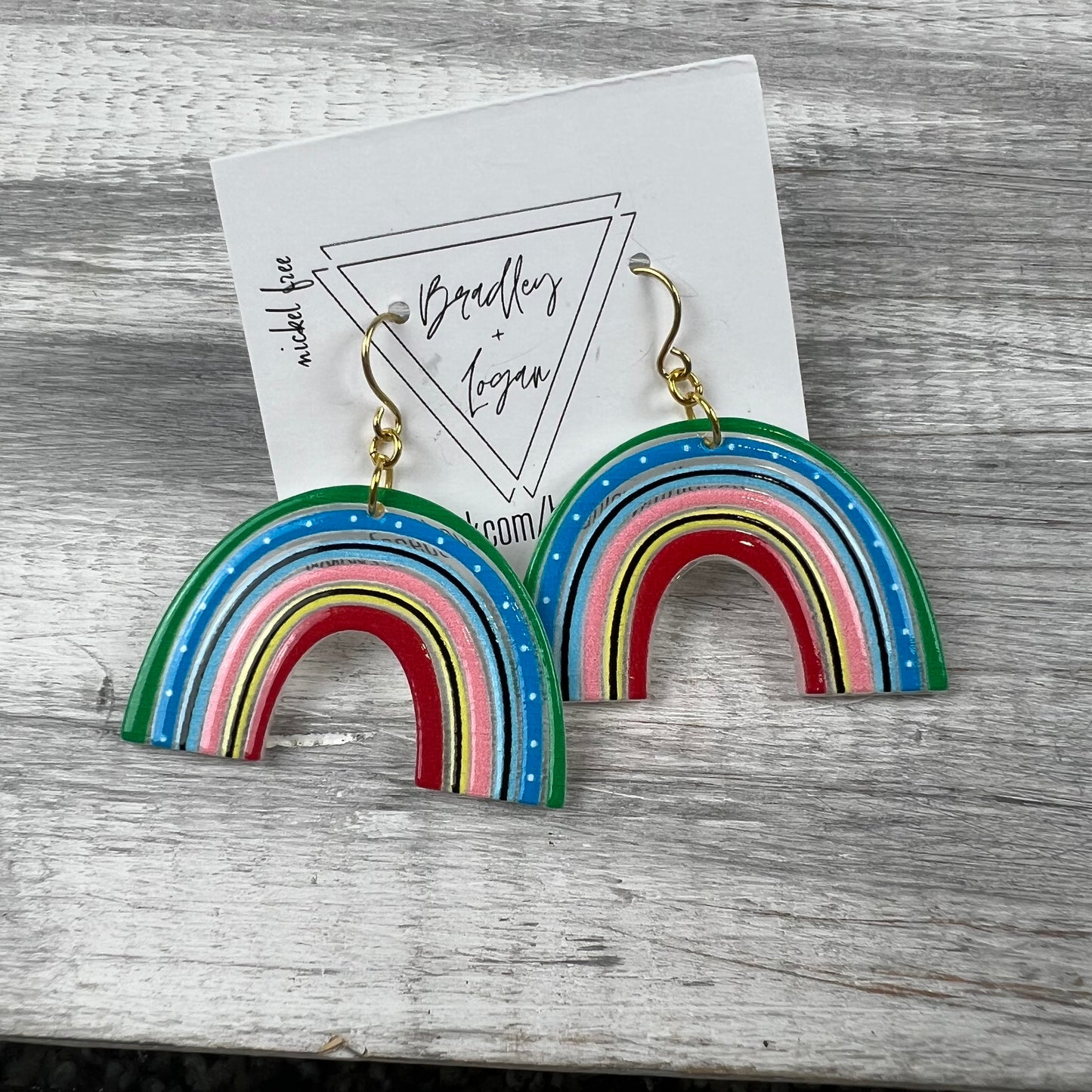 Many Colorful Rainbow Earrings