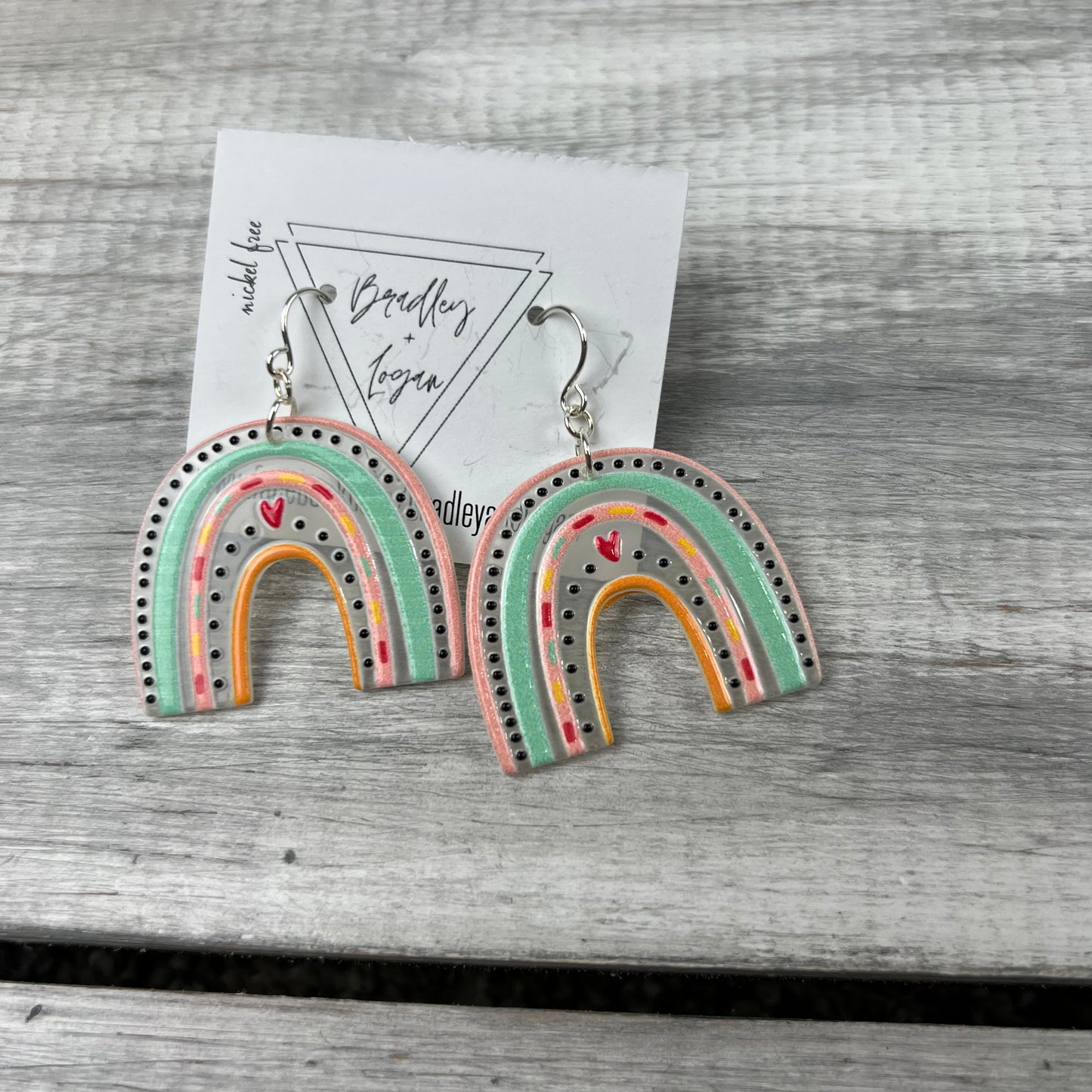 Many Colorful Rainbow Earrings