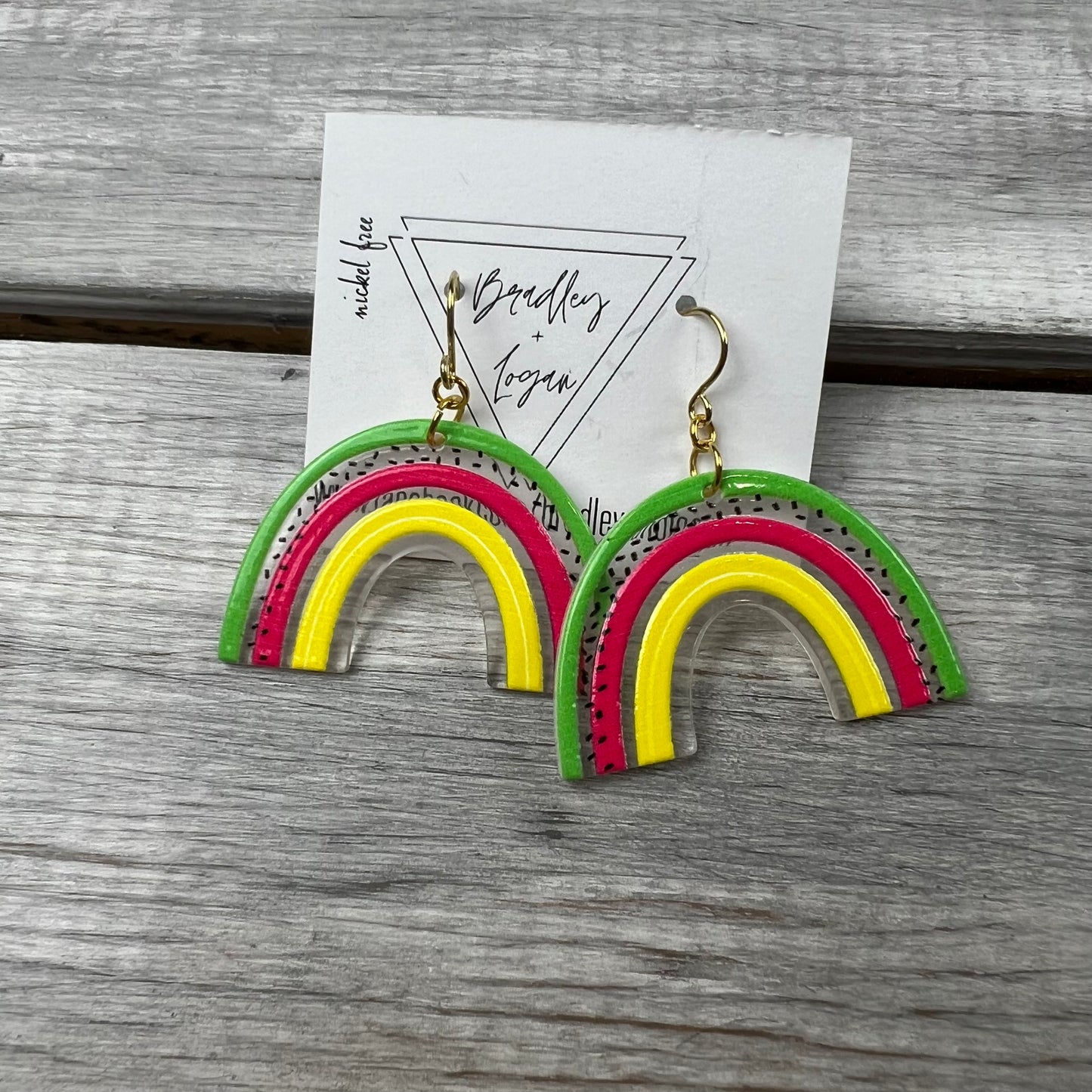 Many Colorful Rainbow Earrings