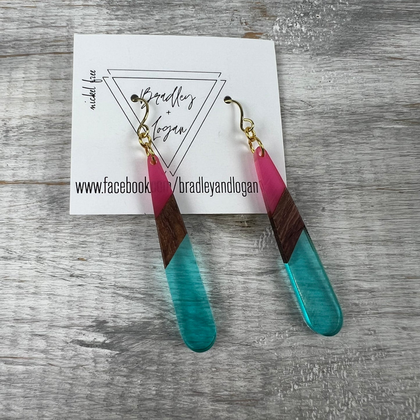 Oblong Teardrop Earrings