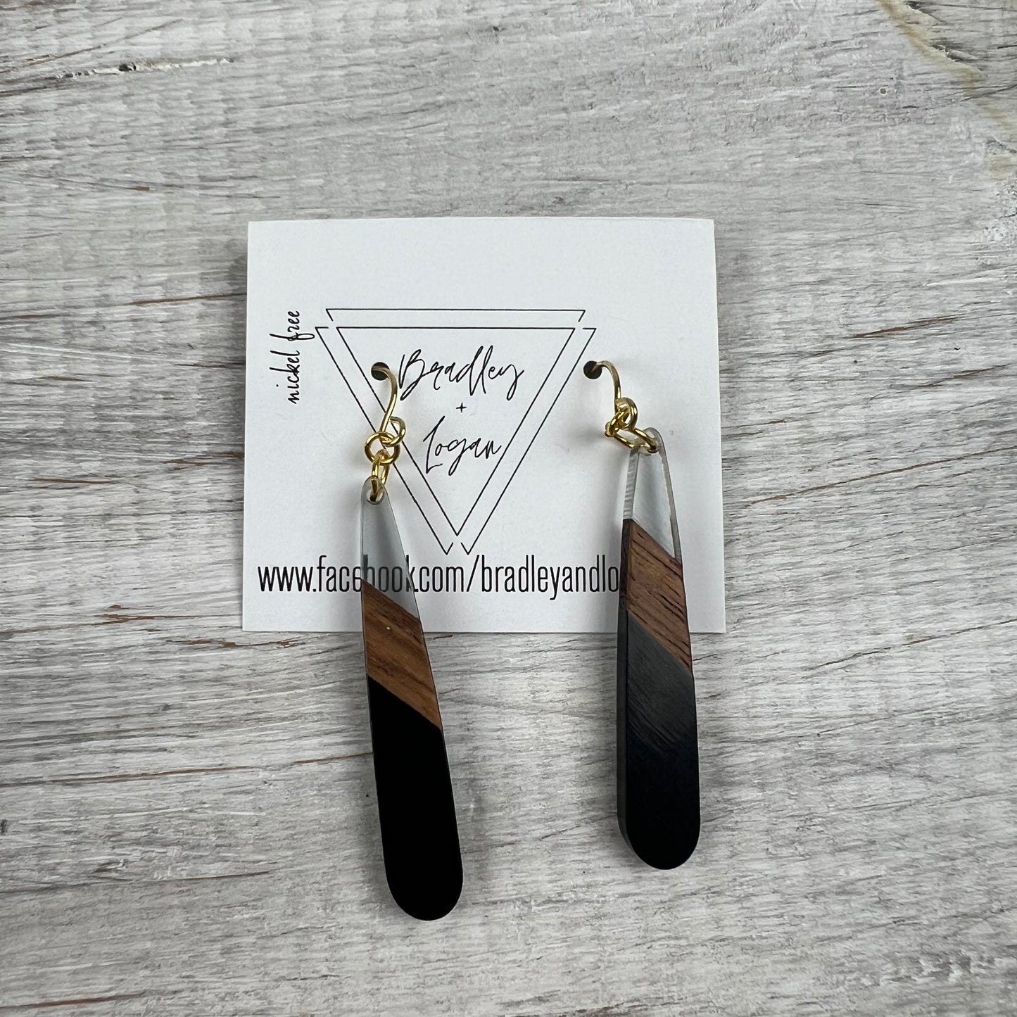 Oblong Teardrop Earrings