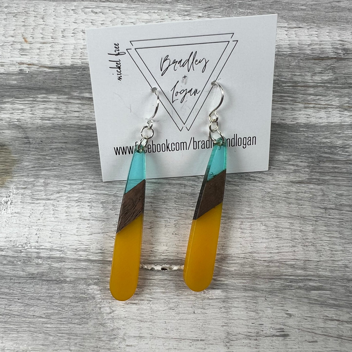 Oblong Teardrop Earrings