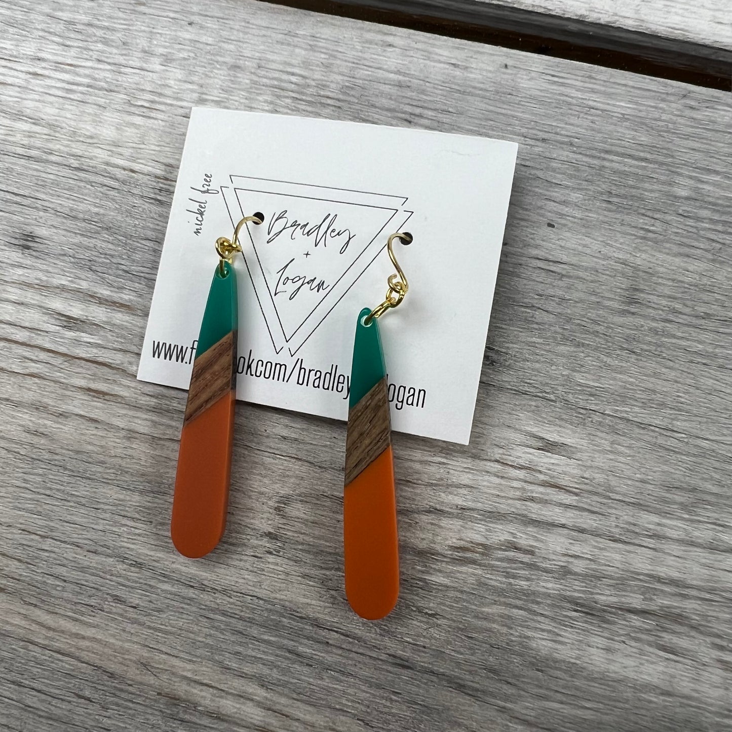 Oblong Teardrop Earrings