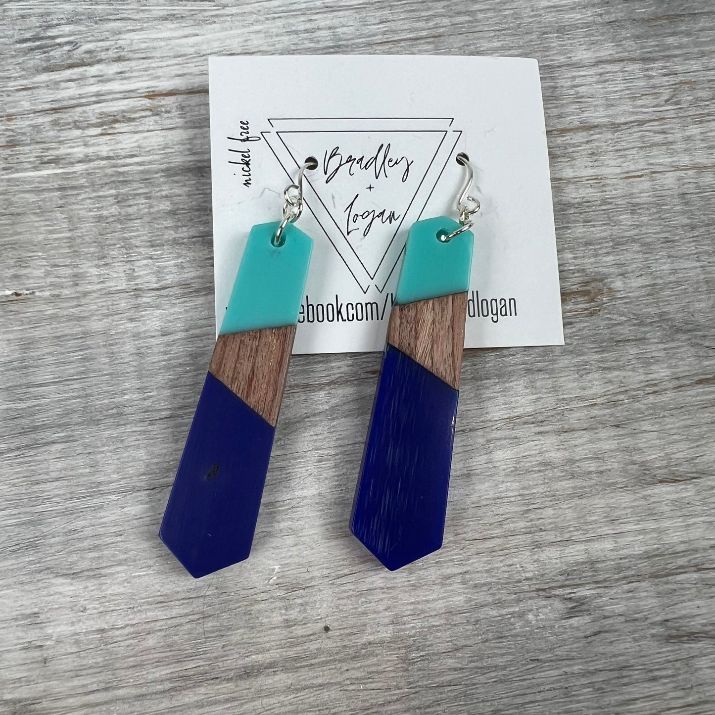 Oblong Hexagon Earrings