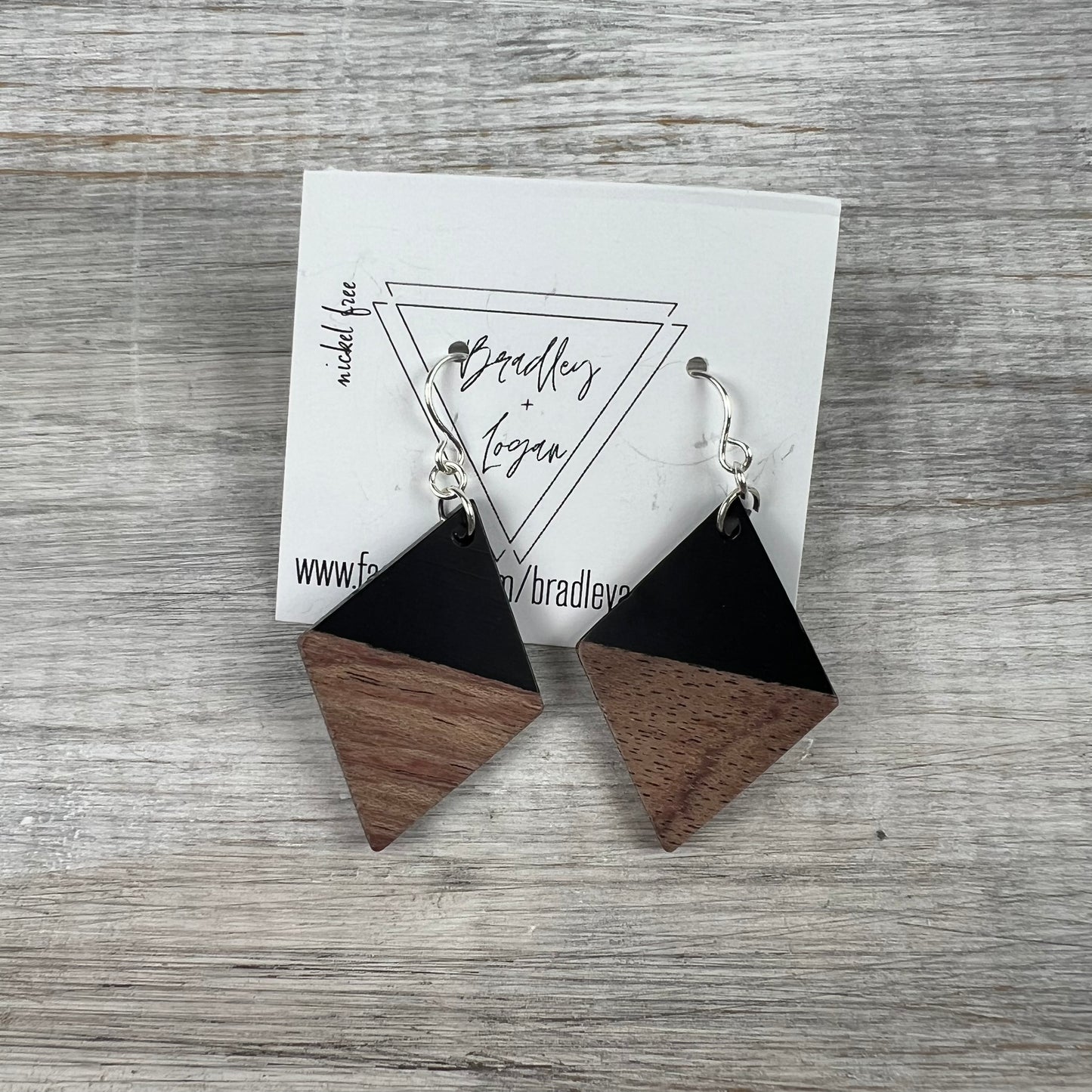 Black + Wood Earrings