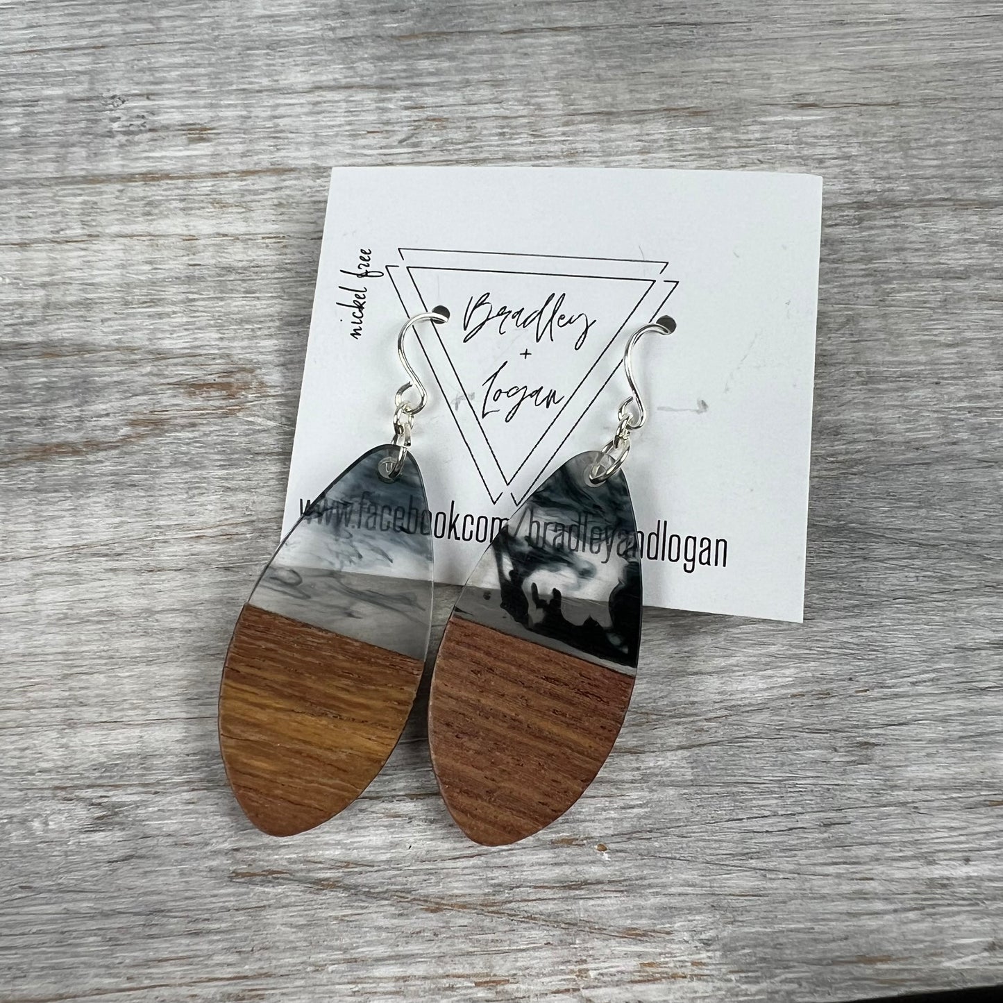 Black + Wood Earrings