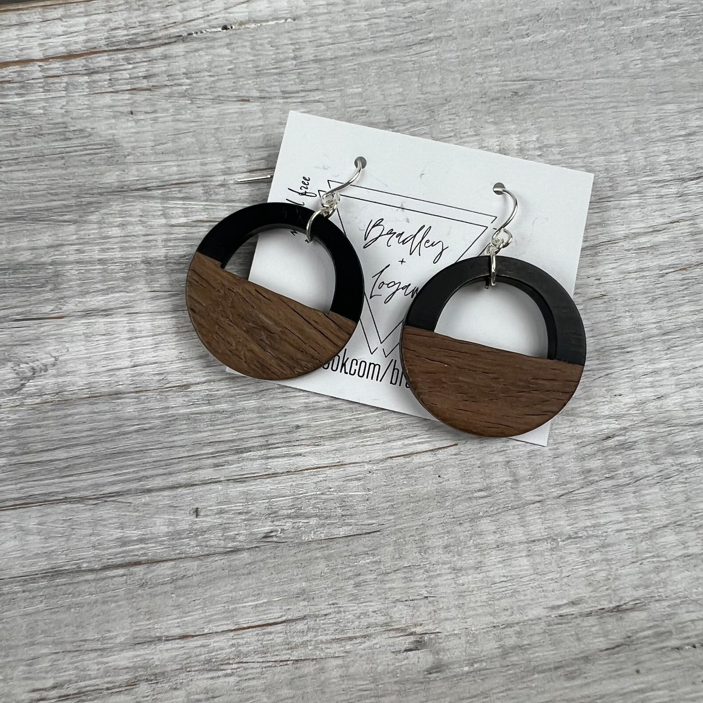 Black + Wood Earrings