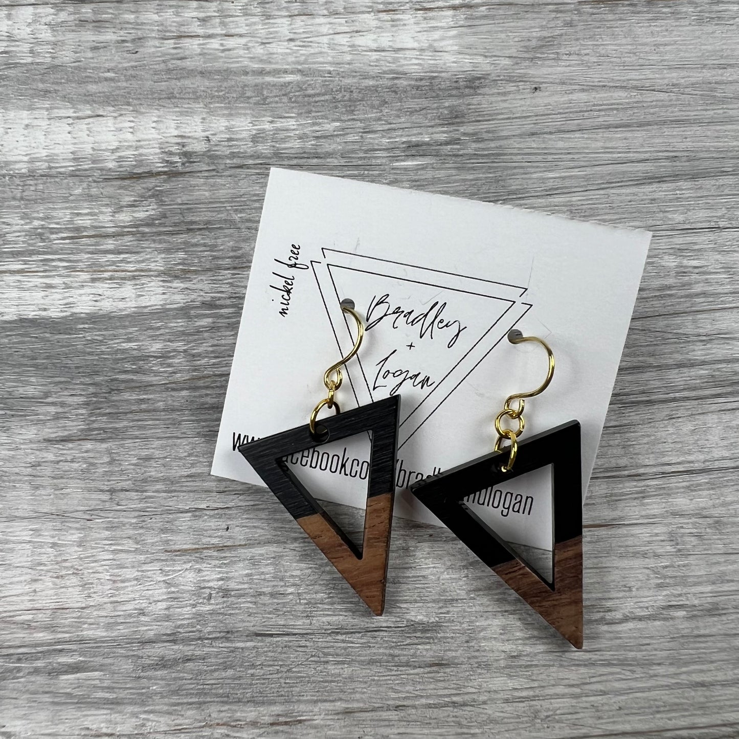 Black + Wood Earrings