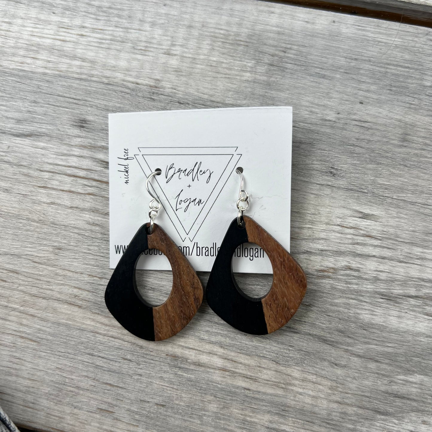 Black + Wood Earrings