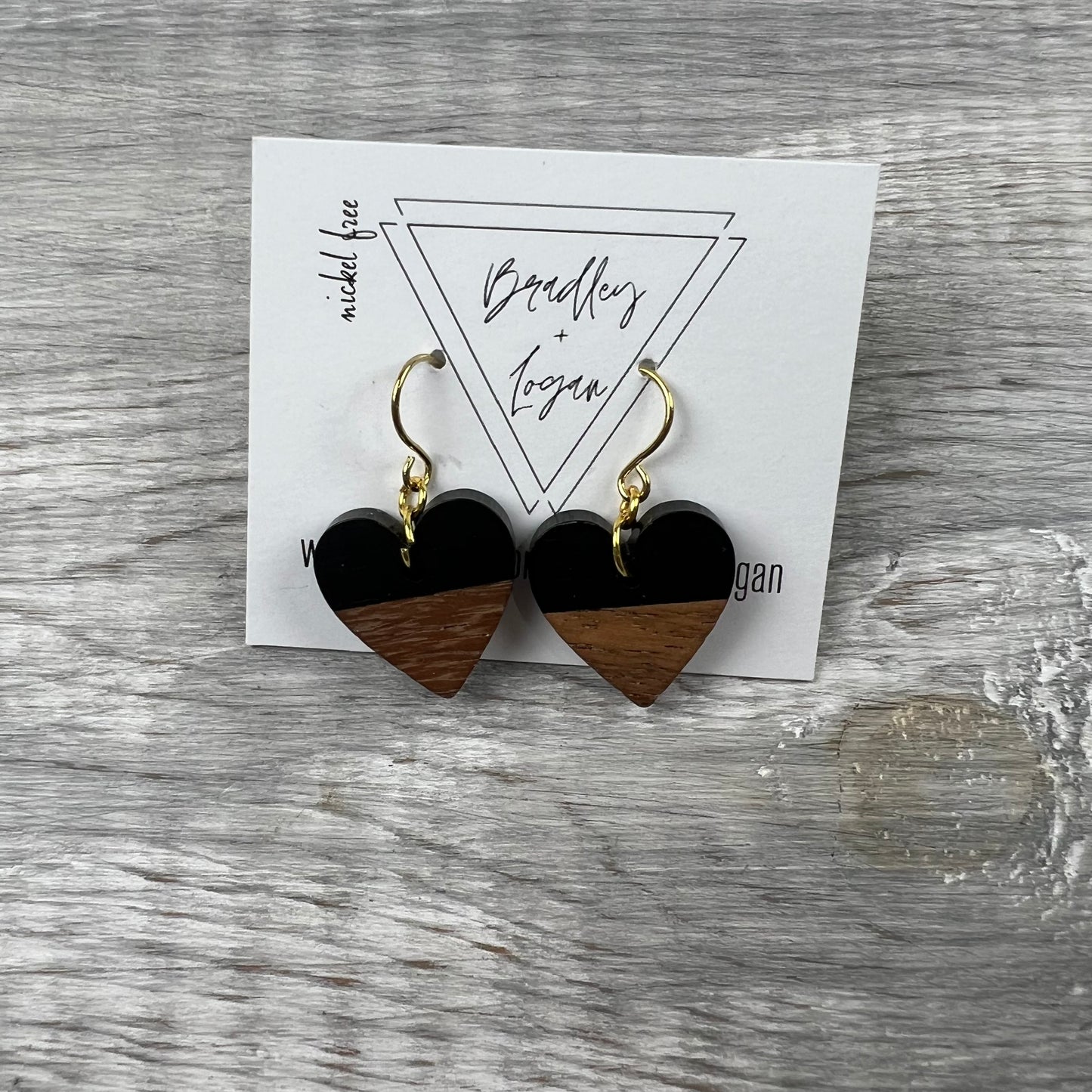 Black + Wood Earrings