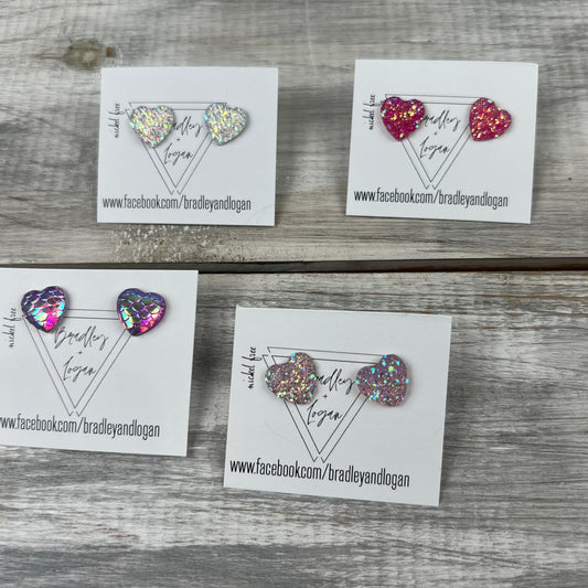 Heart Earrings (Studs)