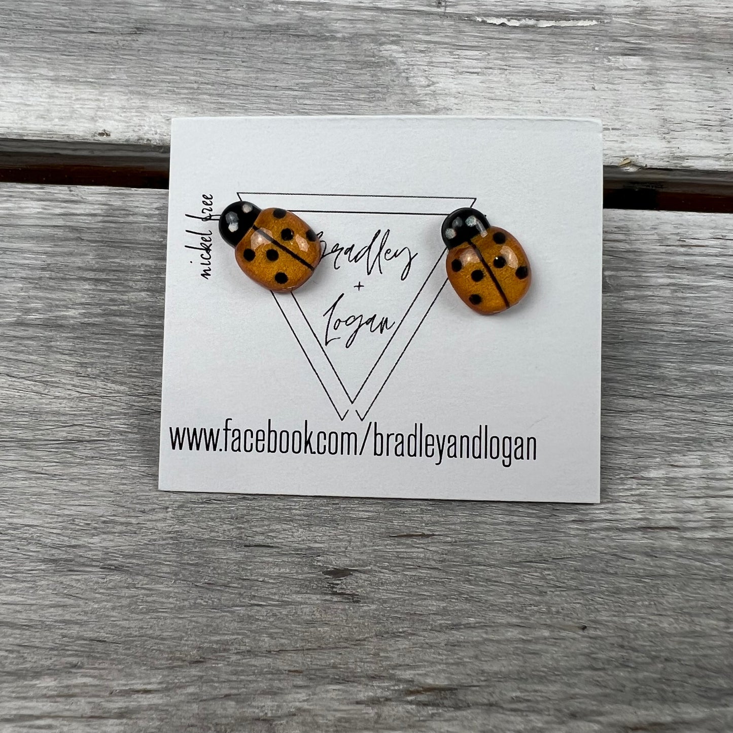 Mini Ladybug Earrings (studs)