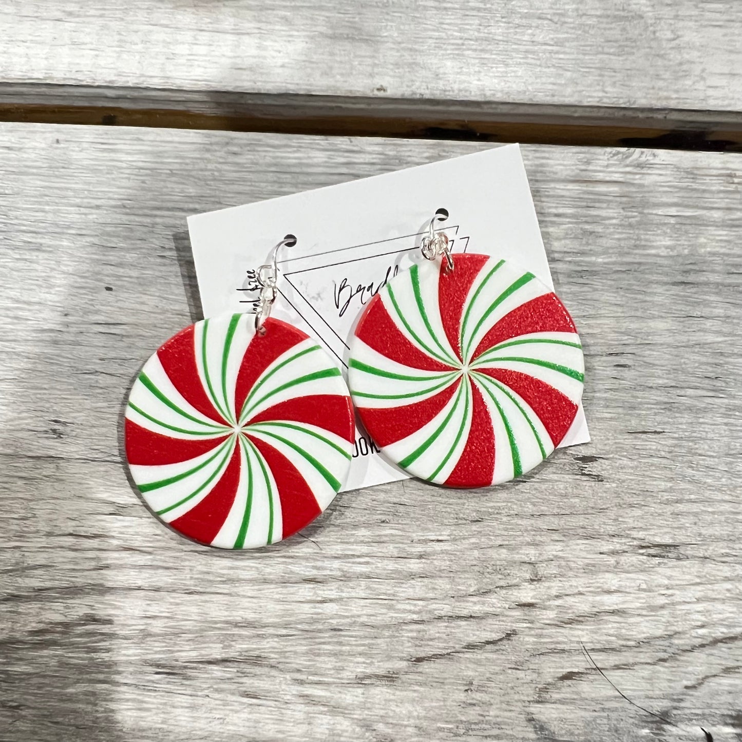 Peppermint Swirl Earrings