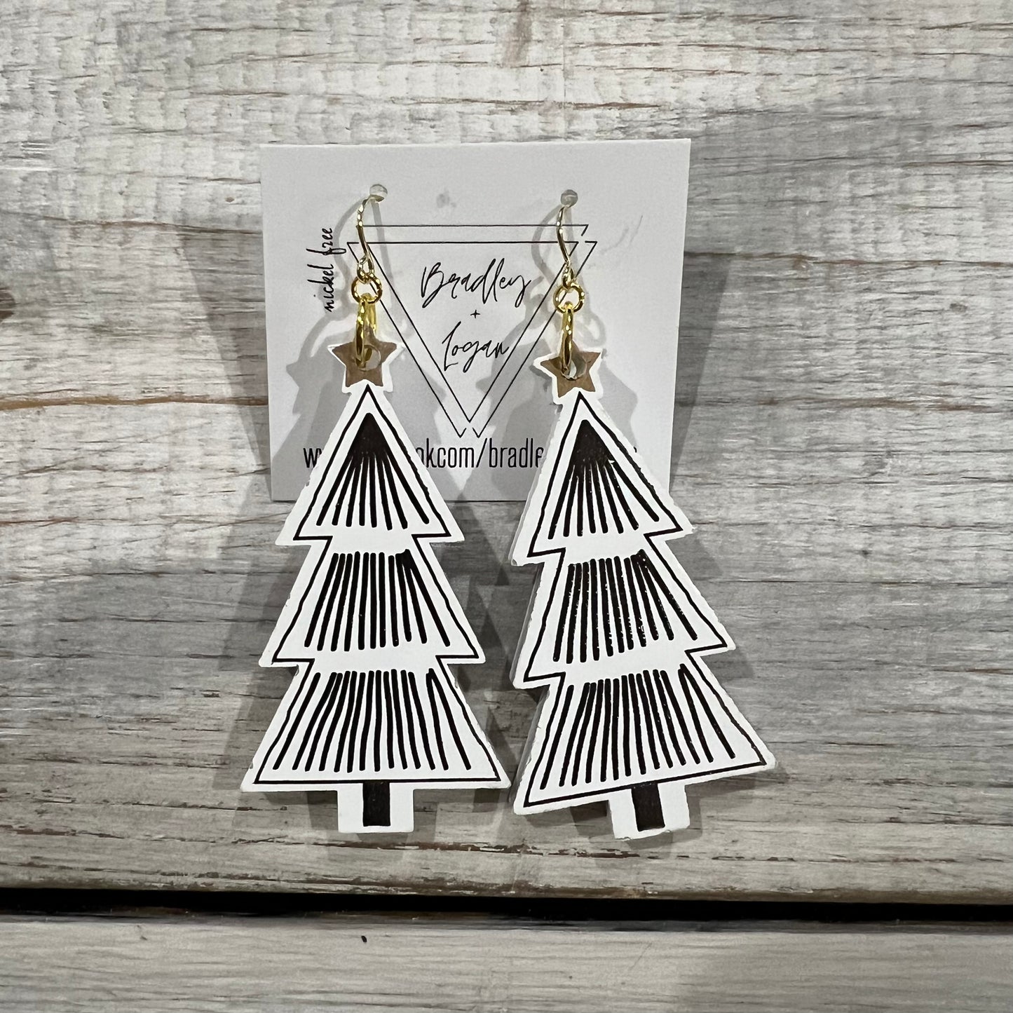 Minimalistic Modern Tree Earrings