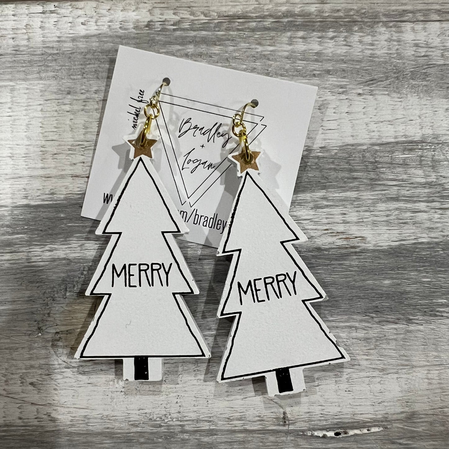 Minimalistic Modern Tree Earrings