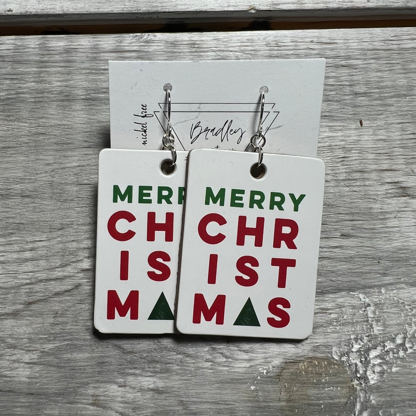 Christmas Tags Earrings