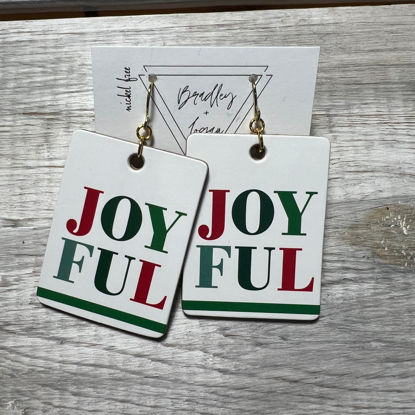 Christmas Tags Earrings