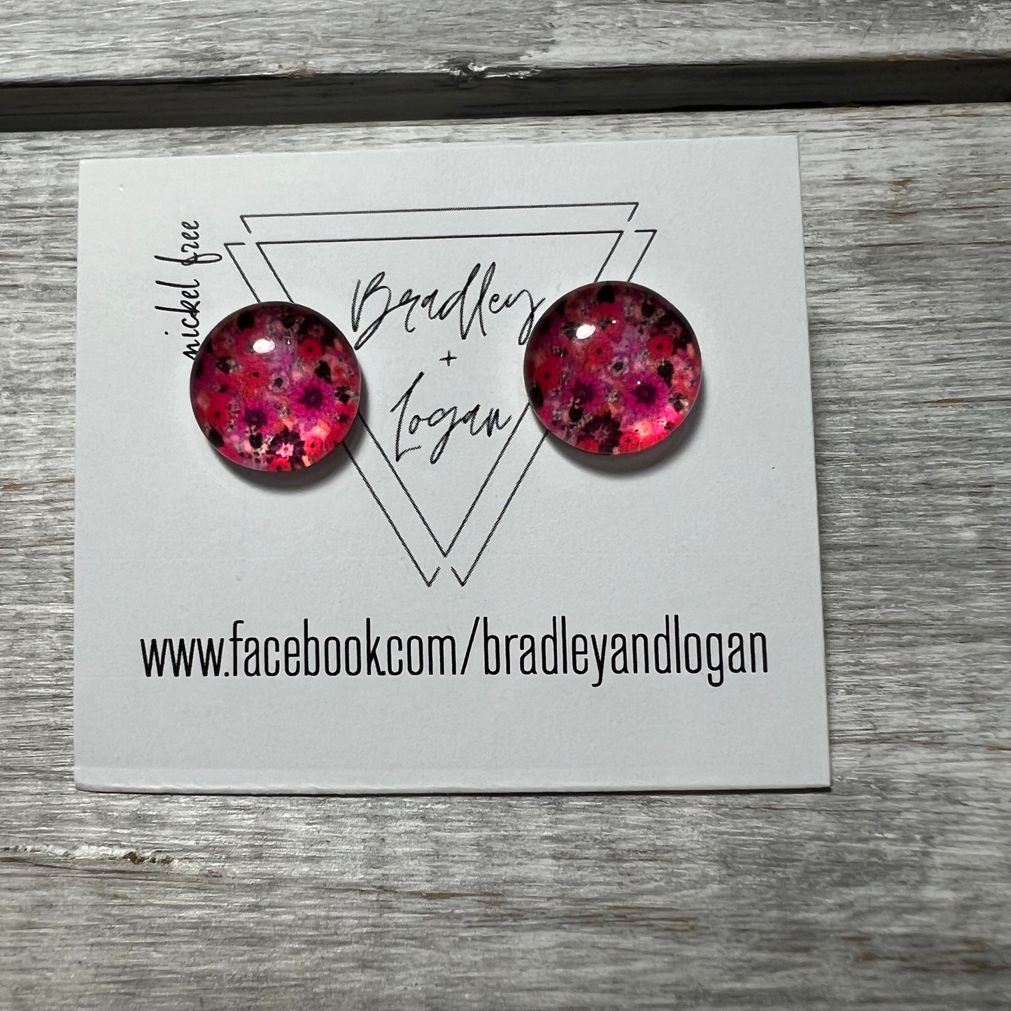 Floral Pattern Earrings (studs)