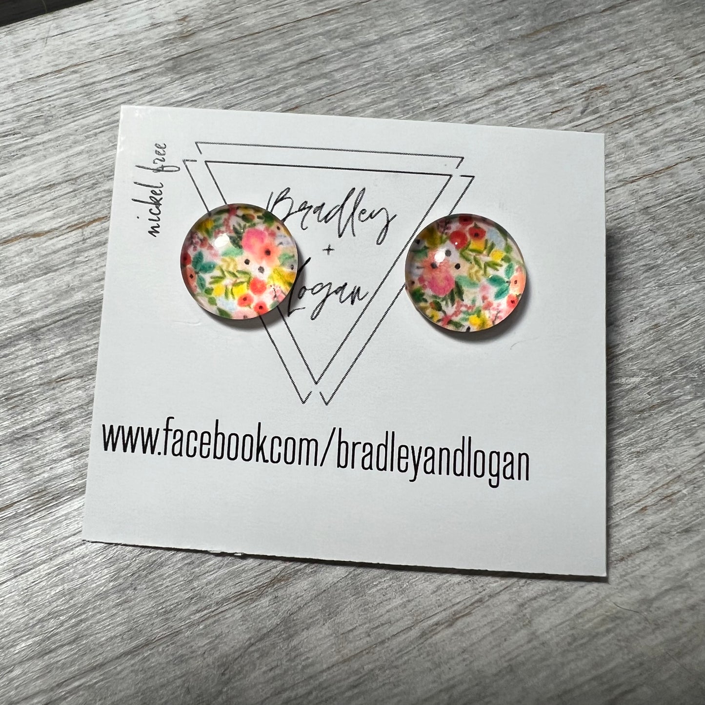 Floral Pattern Earrings (studs)