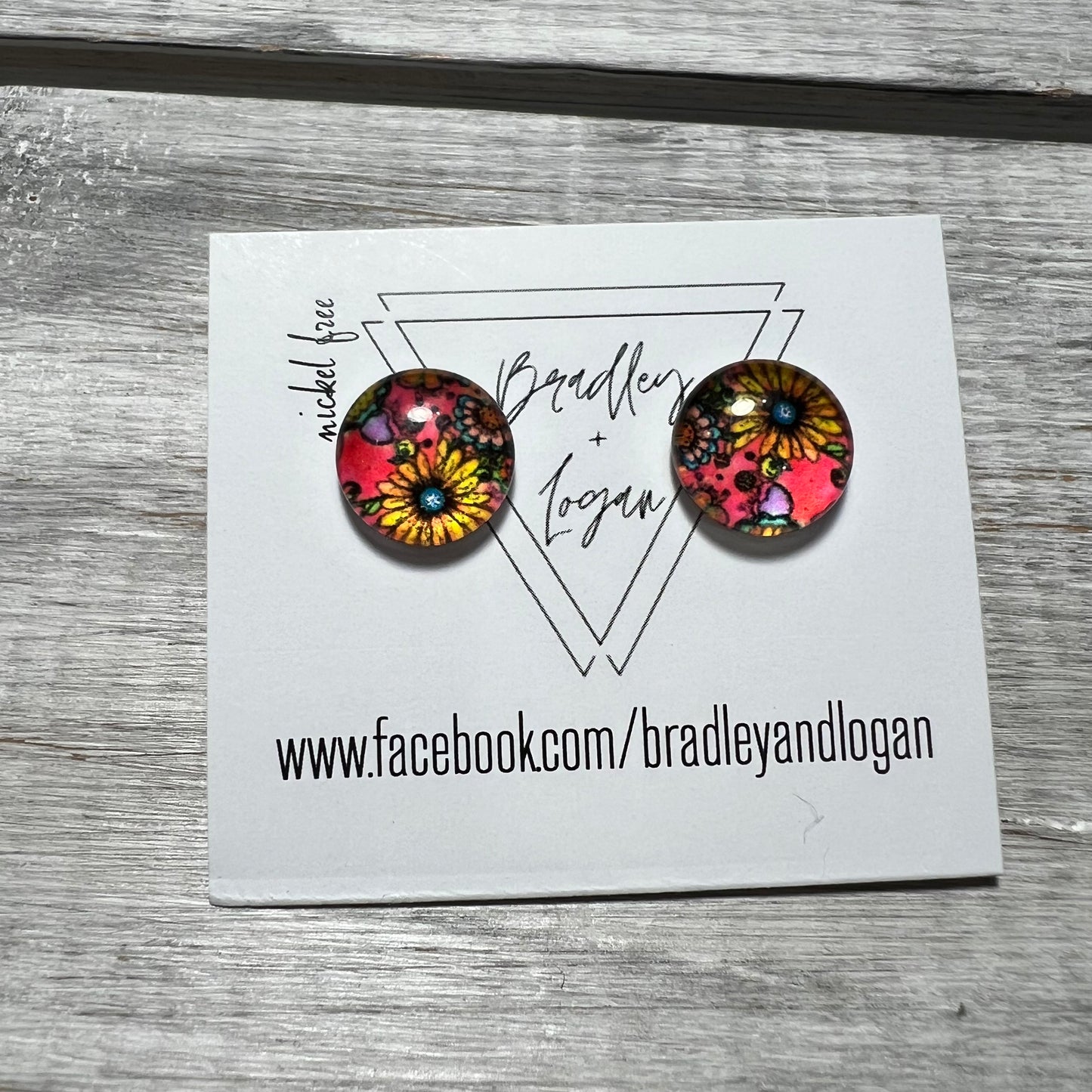 Floral Pattern Earrings (studs)