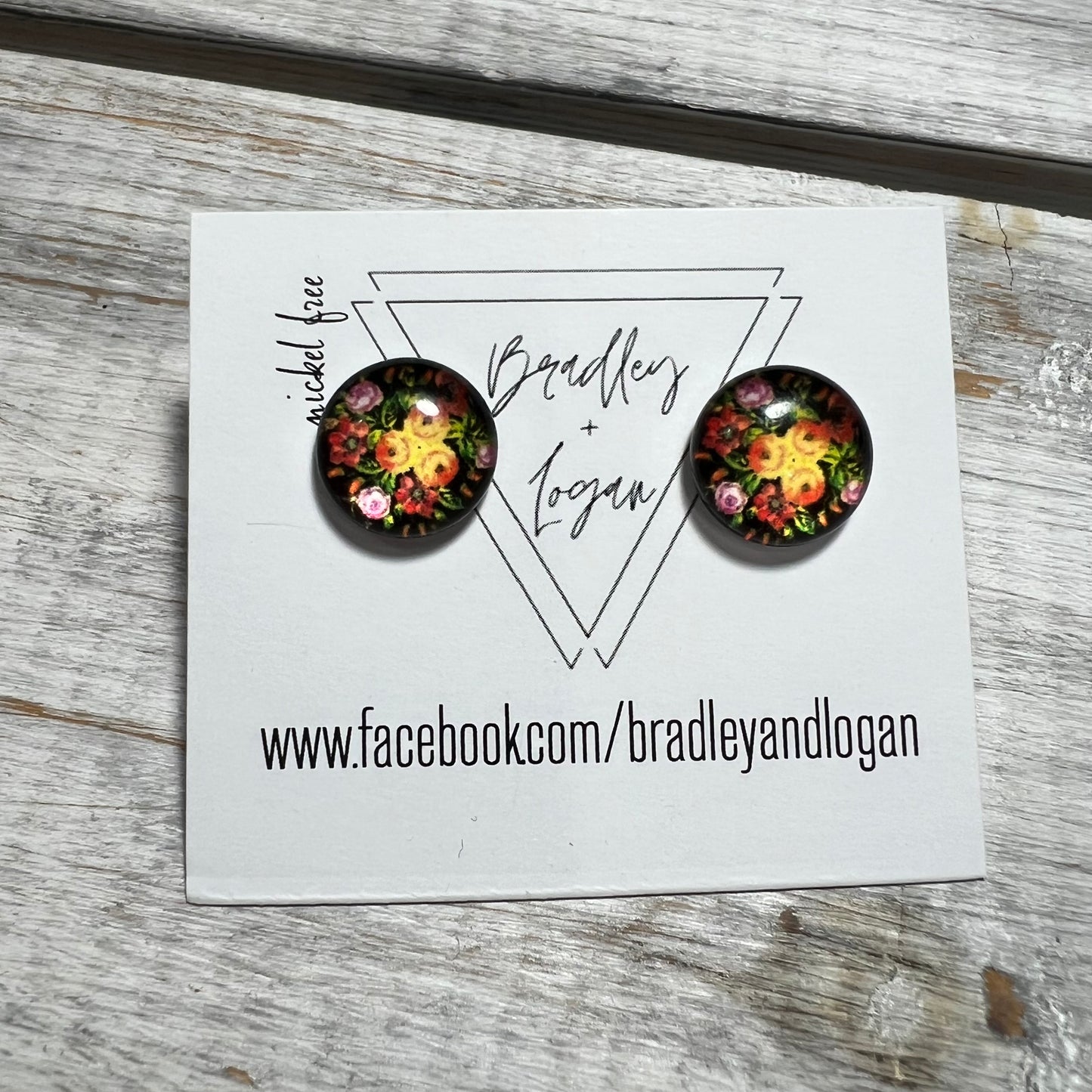 Floral Pattern Earrings (studs)