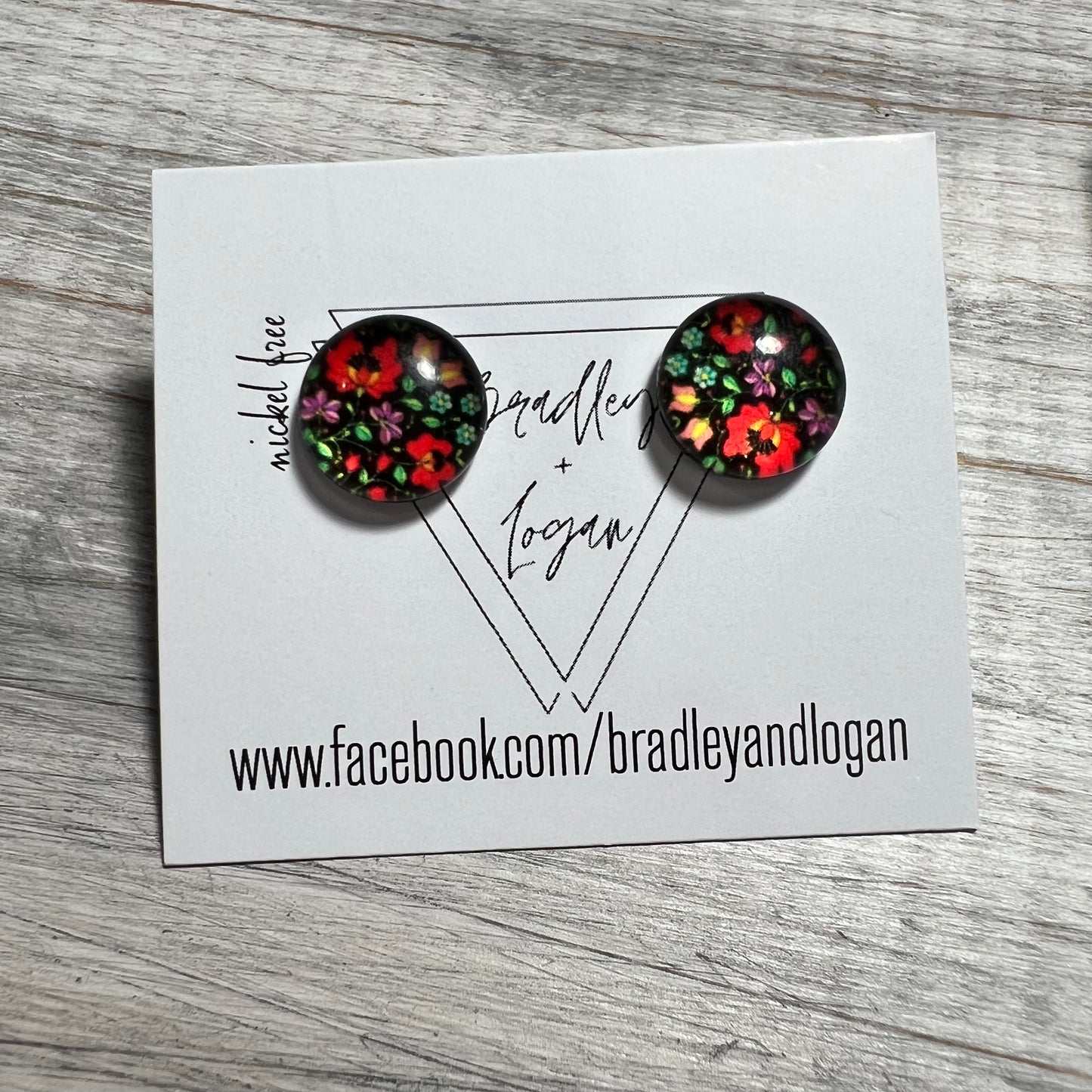 Floral Pattern Earrings (studs)