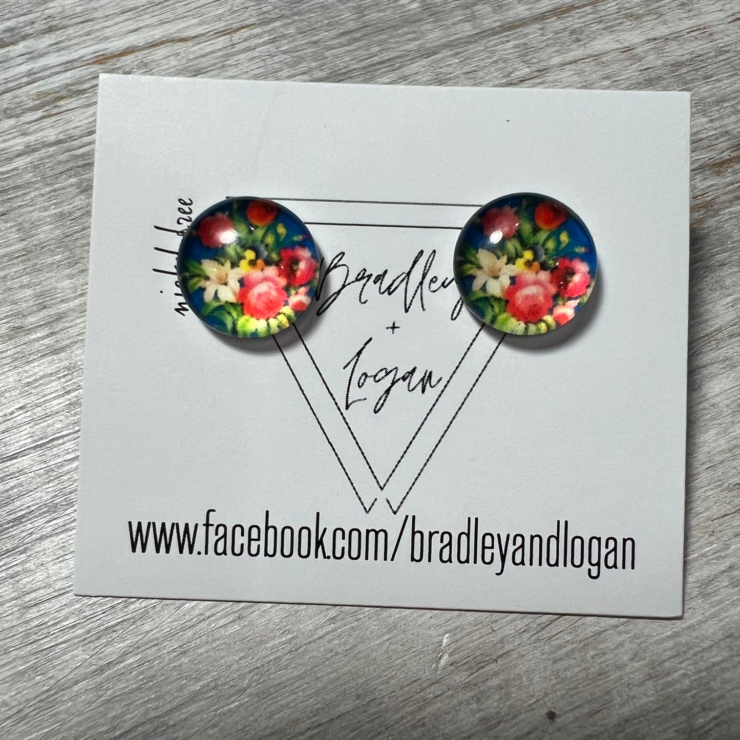 Floral Pattern Earrings (studs)