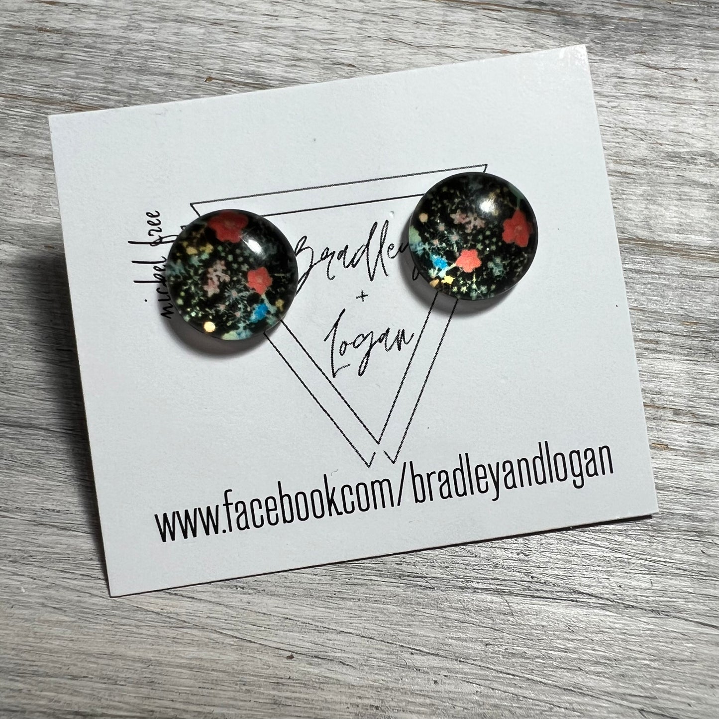 Floral Pattern Earrings (studs)