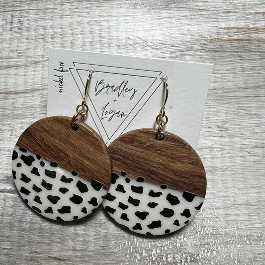 Speckley Wood Earrings